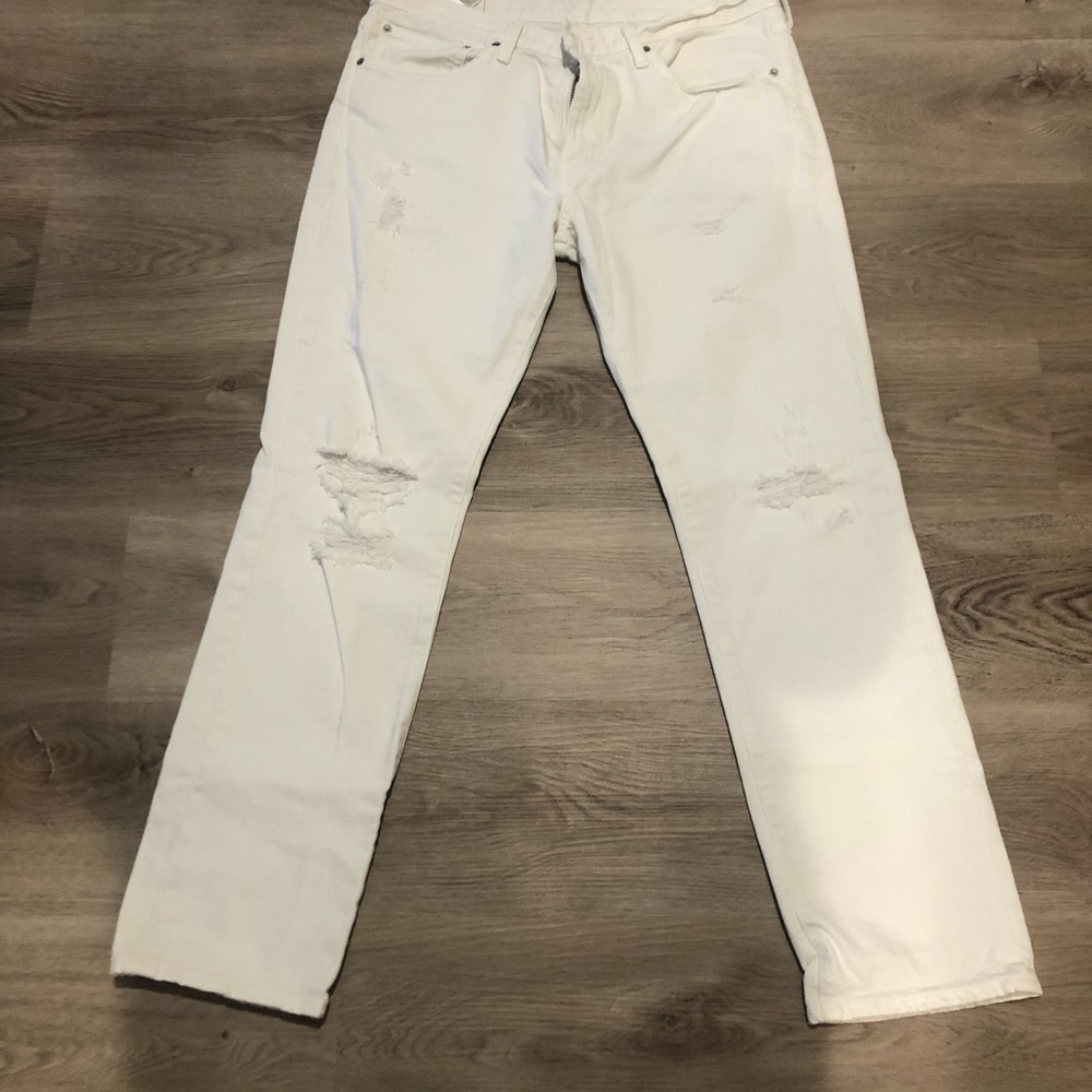 Levi’s 511 36x32 white distressed jeans. - Picture 2 of 3